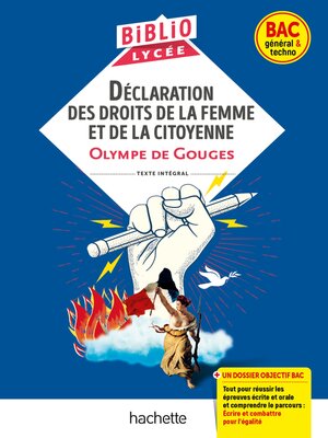 cover image of BiblioLycée--Déclaration des droits de la femme et de la citoyenne, de Gouges--BAC 2024